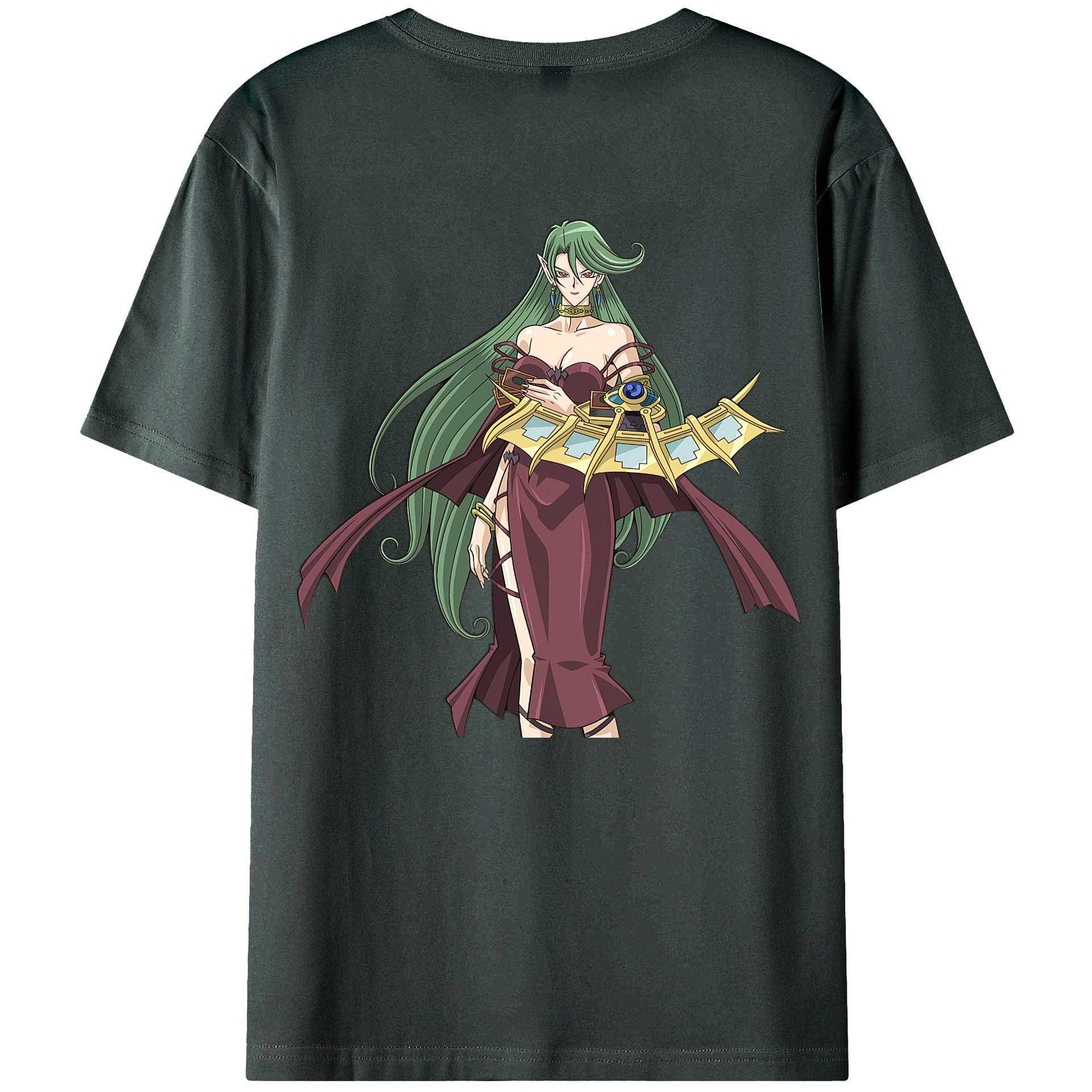 （画像用） 遊☆戯☆王 Yu-Gi-Oh! 綿100％ メンズ半袖Tシャツ（バックプリント） 通気性